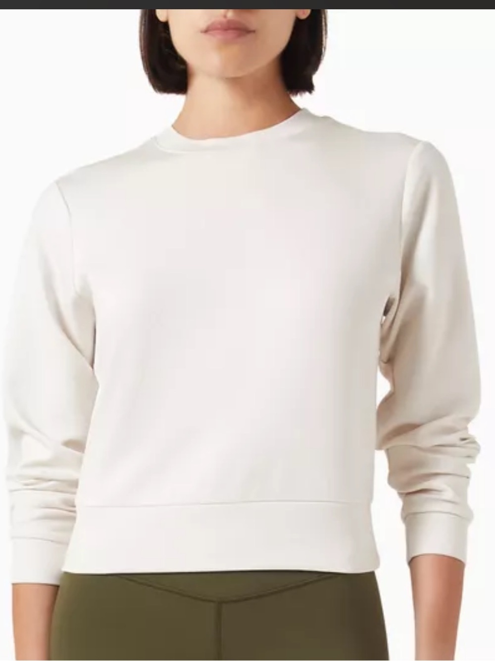 Vuori Compose Crewneck Sweatshirt Women’s Cream/Marshmallow Size Medium